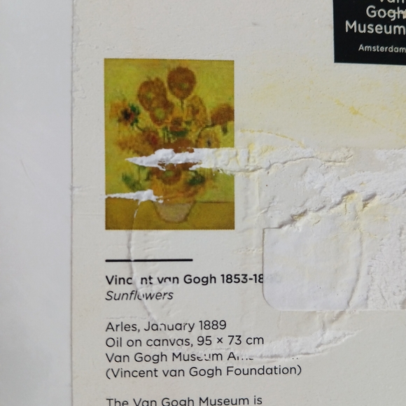 The Museum Gift Shop Van Gogh Tray Mini Famous Painting "Sunflowers" Melamine - Picture 7 of 8